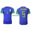 Maillot de Supporter Brésil Casemiro 5 Extérieur Coupe du Monde 2022 Pour Homme